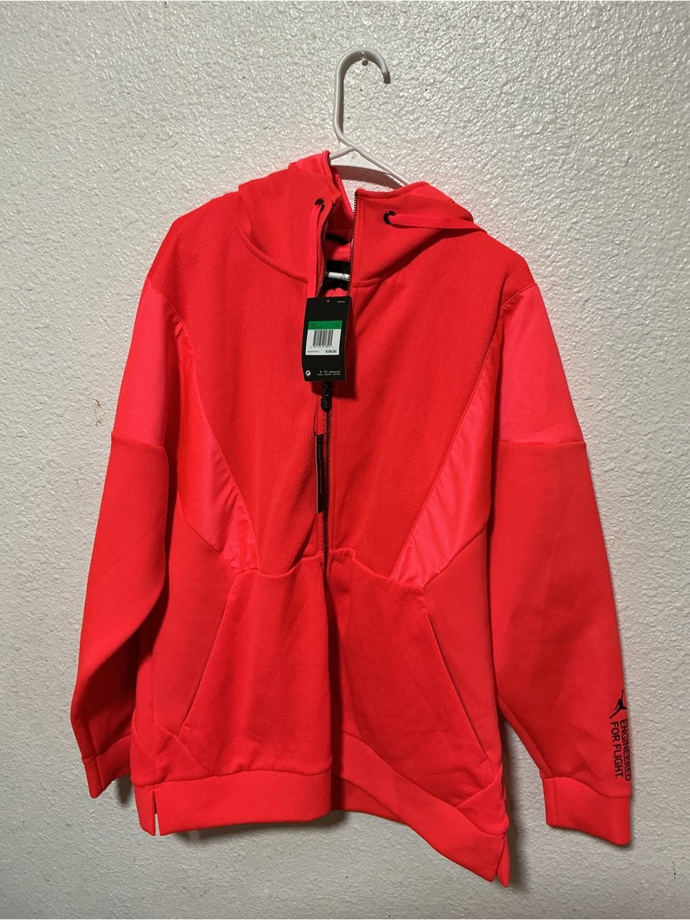 Jordan Bright Red Full-Zip Hooded Jacket